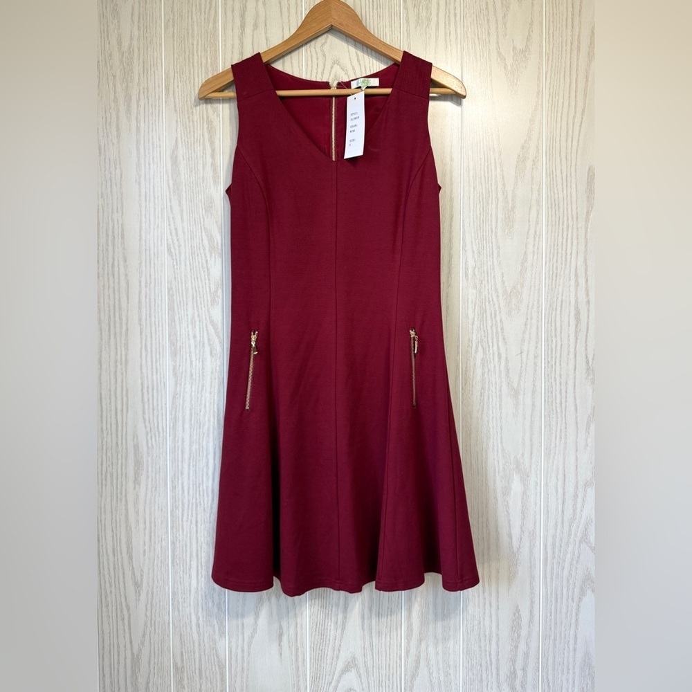 Jade Melody Wine Dress - Sleeveless, Size Small, Nwt